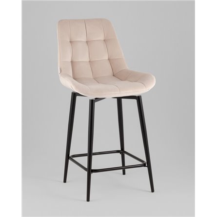 Стул полубарный|Stool Group|Флекс с поворотным механизмом велюр бежевый