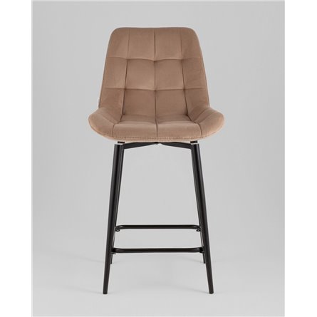 Стул полубарный|Stool Group|Флекс с поворотным механизмом велюр капучино