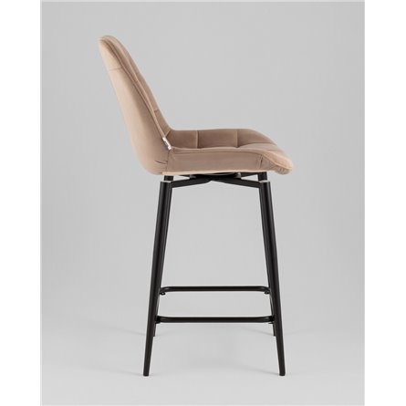 Стул полубарный|Stool Group|Флекс с поворотным механизмом велюр капучино