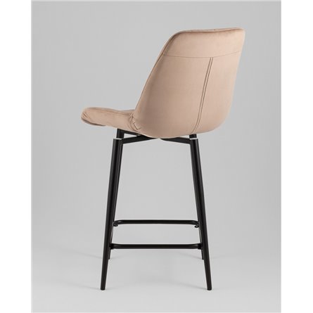 Стул полубарный|Stool Group|Флекс с поворотным механизмом велюр капучино