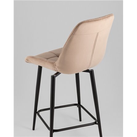 Стул полубарный|Stool Group|Флекс с поворотным механизмом велюр капучино