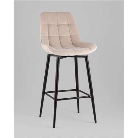 Стул барный|Stool Group|Флекс с поворотным механизмом велюр бежевый