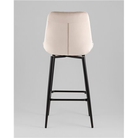 Стул барный|Stool Group|Флекс с поворотным механизмом велюр бежевый