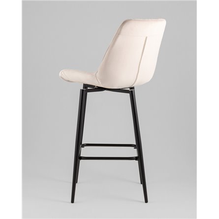 Стул барный|Stool Group|Флекс с поворотным механизмом велюр бежевый