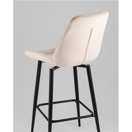 Стул барный|Stool Group|Флекс с поворотным механизмом велюр бежевый