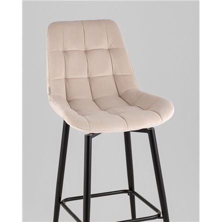 Стул барный|Stool Group|Флекс с поворотным механизмом велюр бежевый