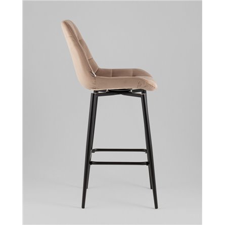 Стул барный|Stool Group|Флекс с поворотным механизмом велюр капучино