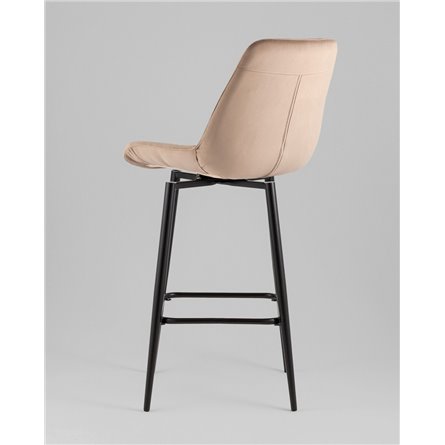 Стул барный|Stool Group|Флекс с поворотным механизмом велюр капучино