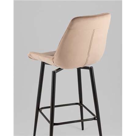 Стул барный|Stool Group|Флекс с поворотным механизмом велюр капучино