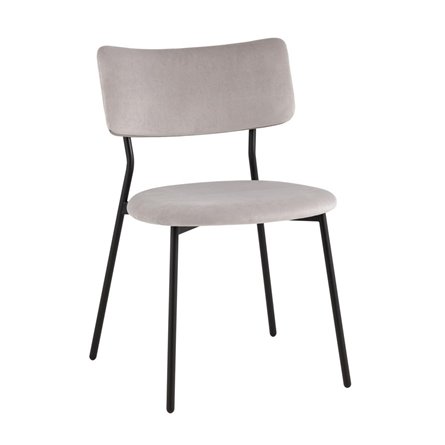 Стул Амелия велюр светло-серый