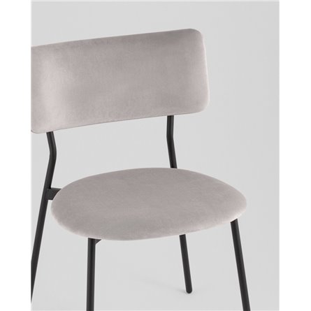 Стул|Stool Group|Амелия велюр светло-серый