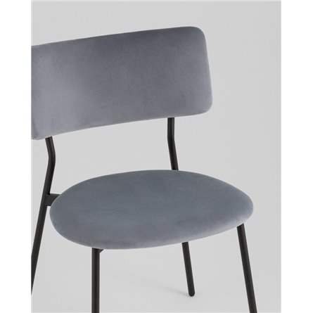 Стул|Stool Group|Амелия велюр серо-голубой