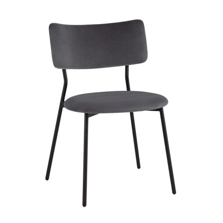 Стул Амелия велюр темно-серый