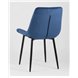 Комплект из четырех стульев|Stool Group|Флекс велюр синий ножки из металла черные Комплект из четырех стульев|Stool Group|Флекс велюр синий ножки из металла черные