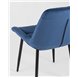 Комплект из четырех стульев|Stool Group|Флекс велюр синий ножки из металла черные Комплект из четырех стульев|Stool Group|Флекс велюр синий ножки из металла черные