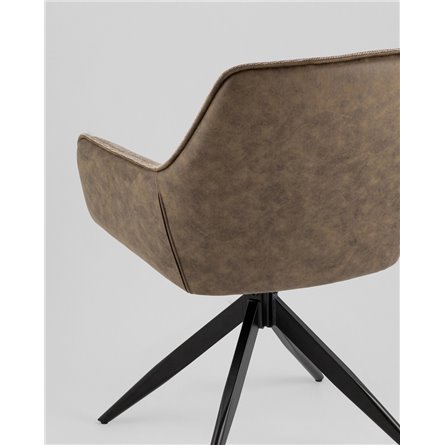 Стул|Stool Group|Alba коричневый c коричневой экокожей