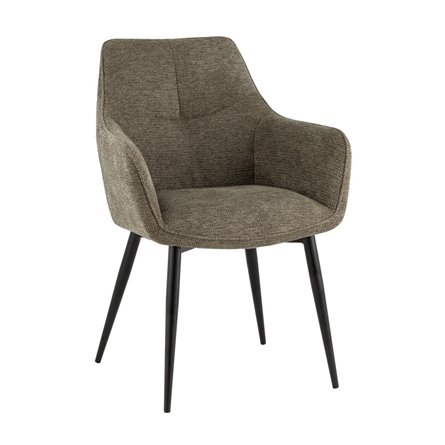 Стул обеденный Lynet рогожка серо-зеленый