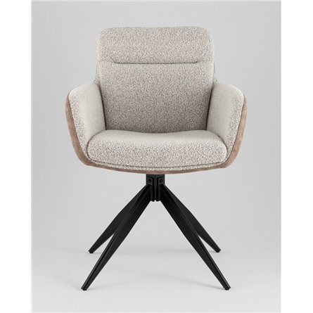 Стул|Stool Group|Waldo светло-серый c бежевой экокожей