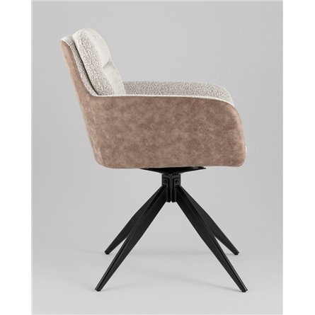 Стул|Stool Group|Waldo светло-серый c бежевой экокожей