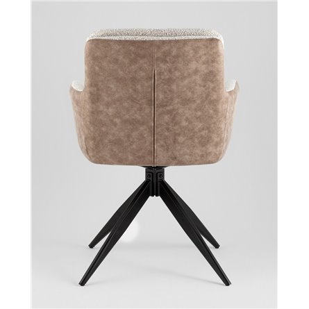 Стул|Stool Group|Waldo светло-серый c бежевой экокожей