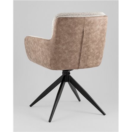 Стул|Stool Group|Waldo светло-серый c бежевой экокожей