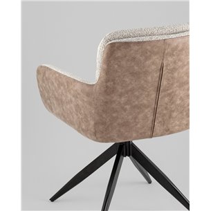 Стул|Stool Group|Waldo светло-серый c бежевой экокожей