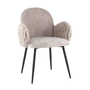 Стул обеденный Wave Stripes букле серый