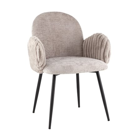 Стул обеденный Wave Stripes букле серый