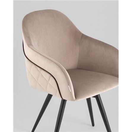 Стул|Stool Group|Новел New велюр серо-коричневый