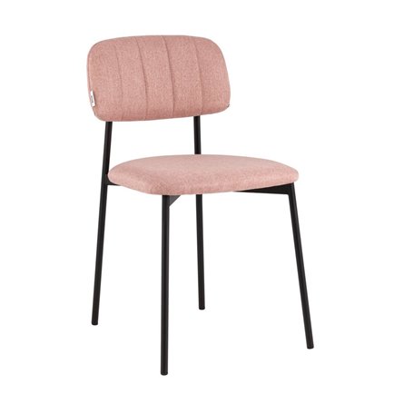 Стул Майло рогожка розовый