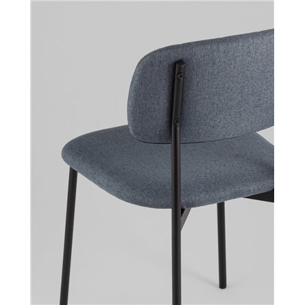 Стул|Stool Group|Майло рогожка серо-синий