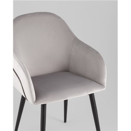 Стул|Stool Group|Новел New велюр светло-серый