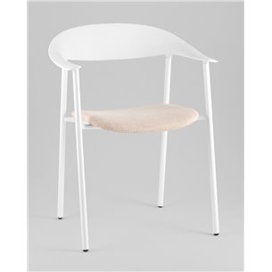 Стул|Stool Group|Eila с подушкой пластик белый