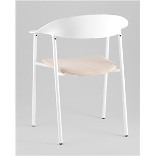 Стул|Stool Group|Eila с подушкой пластик белый