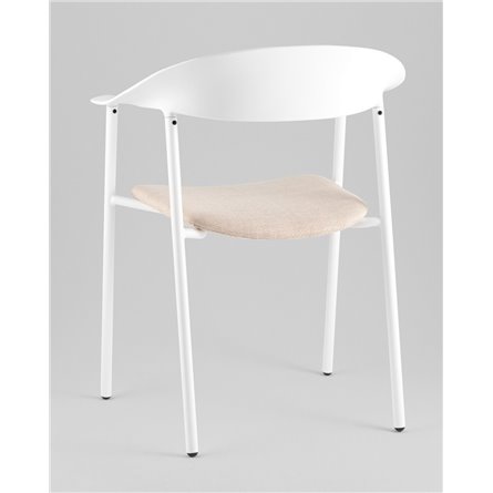 Стул|Stool Group|Eila с подушкой пластик белый