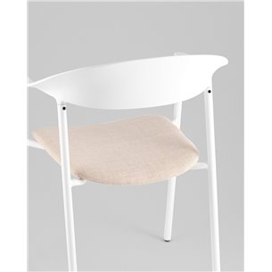 Стул|Stool Group|Eila с подушкой пластик белый