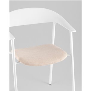 Стул|Stool Group|Eila с подушкой пластик белый