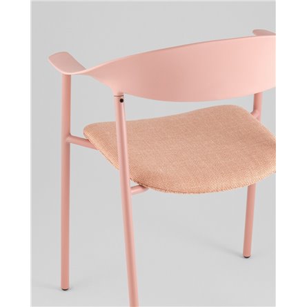 Стул|Stool Group|Eila с подушкой пластик розовый