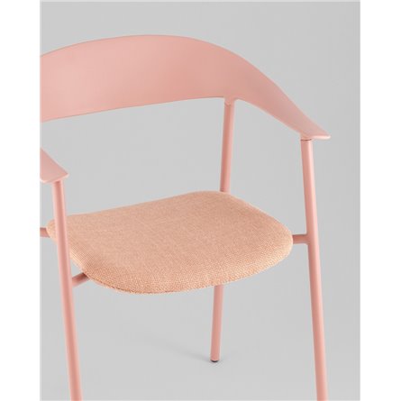 Стул|Stool Group|Eila с подушкой пластик розовый