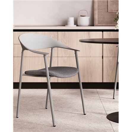 Стул|Stool Group|Eila с подушкой пластик серый