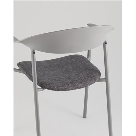 Стул|Stool Group|Eila с подушкой пластик серый