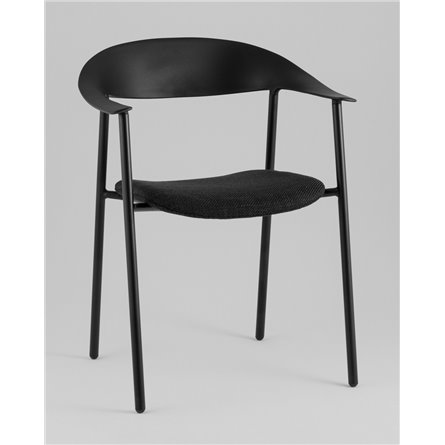 Стул|Stool Group|Eila с подушкой пластик черный