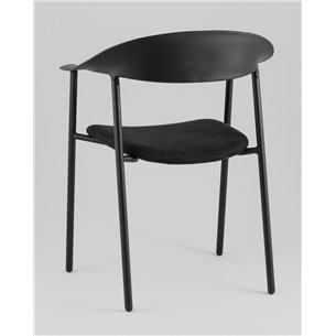 Стул|Stool Group|Eila с подушкой пластик черный