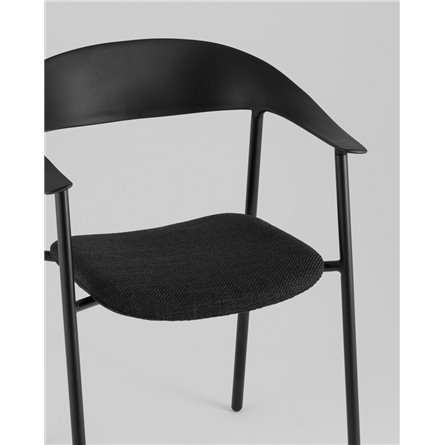 Стул|Stool Group|Eila с подушкой пластик черный