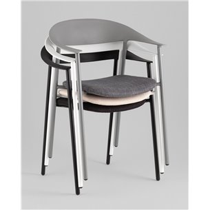 Стул|Stool Group|Eila с подушкой пластик черный