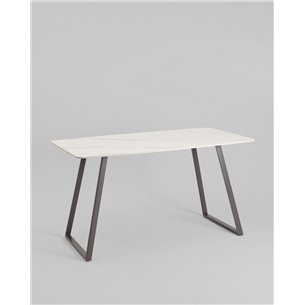 Обеденный стол|Stool Group|Vermont 140*80 см керамика белая ножки серые