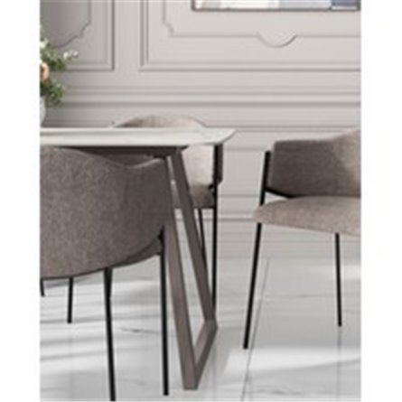 Обеденный стол|Stool Group|Vermont 140*80 см керамика белая ножки серые