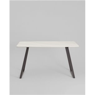 Обеденный стол|Stool Group|Vermont 140*80 см керамика белая ножки серые