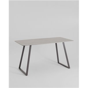 Обеденный стол|Stool Group|Vermont 140*80 см  керамика темная ножки серые