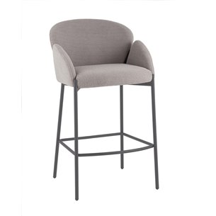 Стул полубарный Melia серый